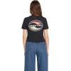Volcom Womens Short Sleeve Pocket Dial Tee – Crew Neck T-Shirt with Chest Pocket and Screen Print(Black Logo)
