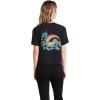 Volcom Womens Short Sleeve Pocket Dial Tee – Crew Neck T-Shirt with Chest Pocket and Screen Print(Black New)