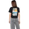 Volcom Womens Short Sleeve Pocket Dial Tee – Crew Neck T-Shirt with Chest Pocket and Screen Print(Blackout)