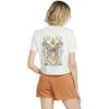 Volcom Womens Short Sleeve Pocket Dial Tee – Crew Neck T-Shirt with Chest Pocket and Screen Print(Bone White)