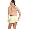 Volcom Womens Short Sleeve Pocket Dial Tee – Crew Neck T-Shirt with Chest Pocket and Screen Print(Clay)
