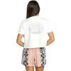 Volcom Womens Short Sleeve Pocket Dial Tee – Crew Neck T-Shirt with Chest Pocket and Screen Print(Star White/Whte)