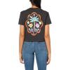 Volcom Womens Short Sleeve Pocket Dial Tee – Crew Neck T-Shirt with Chest Pocket and Screen Print(Vintage Black)