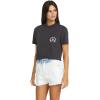 Volcom Womens Short Sleeve Pocket Dial Tee – Crew Neck T-Shirt with Chest Pocket and Screen Print(Vintage Jet)