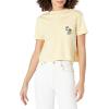 Volcom Womens Short Sleeve Pocket Dial Tee – Crew Neck T-Shirt with Chest Pocket and Screen Print(Wheat)