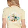 Volcom Womens Short Sleeve Pocket Dial Tee – Crew Neck T-Shirt with Chest Pocket and Screen Print(Wheat)