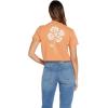 Volcom Womens Short Sleeve Pocket Dial Tee – Crew Neck T-Shirt with Chest Pocket and Screen Print(Wild Ginger)