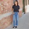 Volcom Womens Stone Step High Rise Denim Jean Pant(Jasper Blue)