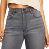 Volcom Womens Stone Step High Rise Denim Jean Pant(Vintage Black)