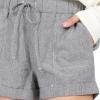 Volcom Womens Sunday Strut Elastic Waist Short(Black Stripe 1)