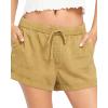 Volcom Womens Sunday Strut Elastic Waist Short(Seaweed Green)