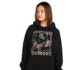 Volcom Women’s Truly Stoked Ovesized Bf Hooded Fleece Sweatshirt(Black 1)
