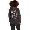 Volcom Women’s Truly Stoked Ovesized Bf Hooded Fleece Sweatshirt(Black)