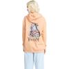 Volcom Women’s Truly Stoked Ovesized Bf Hooded Fleece Sweatshirt(Clay)