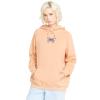 Volcom Women’s Truly Stoked Ovesized Bf Hooded Fleece Sweatshirt(Clay)