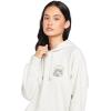Volcom Women’s Truly Stoked Ovesized Bf Hooded Fleece Sweatshirt(Light Grey 324)