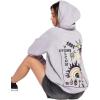 Volcom Women’s Truly Stoked Ovesized Bf Hooded Fleece Sweatshirt(Moonbeam)