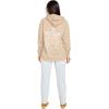 Volcom Women’s Truly Stoked Ovesized Bf Hooded Fleece Sweatshirt(Taupe)