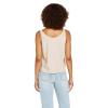 Volcom Womens to The Bank Organic Cotton Graphic Tank Top – Relaxed Boxy Fit, Breezy Summer Style(Dusty Rose)