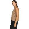 Volcom Womens to The Bank Organic Cotton Graphic Tank Top – Relaxed Boxy Fit, Breezy Summer Style(Hazelnut)