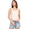 Volcom Womens to The Bank Organic Cotton Graphic Tank Top – Relaxed Boxy Fit, Breezy Summer Style(Hazey Pink)