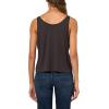 Volcom Womens to The Bank Organic Cotton Graphic Tank Top – Relaxed Boxy Fit, Breezy Summer Style(Vintage Black)