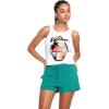 Volcom Womens to The Bank Organic Cotton Graphic Tank Top – Relaxed Boxy Fit, Breezy Summer Style(White White)