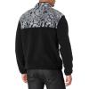Volcom mens Error92 Polar Fleece Mock Neck Jacket(Black White)