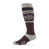 Volcom mens Heavy Weight Snowboard Ski Sock(Maroon S4)