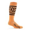 Volcom mens Kootney Lightweight Snowboard Ski Sock(Gold S4)