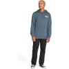 Volcom mens Pullover Logo Fleece Hooded Sweatshirt – Soft Brushed Interior, Classic Fit, Kangaroo Pocket, Ribbed Cuffs & Hem(Airwalk Dark Slate)