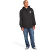 Volcom mens Pullover Logo Fleece Hooded Sweatshirt – Soft Brushed Interior, Classic Fit, Kangaroo Pocket, Ribbed Cuffs & Hem(Cruiser Black)