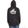 Volcom mens Pullover Logo Fleece Hooded Sweatshirt – Soft Brushed Interior, Classic Fit, Kangaroo Pocket, Ribbed Cuffs & Hem(Cruiser Black)