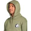 Volcom mens Pullover Logo Fleece Hooded Sweatshirt – Soft Brushed Interior, Classic Fit, Kangaroo Pocket, Ribbed Cuffs & Hem(Downhill Wintermoss)