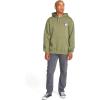 Volcom mens Pullover Logo Fleece Hooded Sweatshirt – Soft Brushed Interior, Classic Fit, Kangaroo Pocket, Ribbed Cuffs & Hem(Downhill Wintermoss)