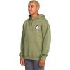 Volcom mens Pullover Logo Fleece Hooded Sweatshirt – Soft Brushed Interior, Classic Fit, Kangaroo Pocket, Ribbed Cuffs & Hem(Downhill Wintermoss)