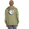 Volcom mens Pullover Logo Fleece Hooded Sweatshirt – Soft Brushed Interior, Classic Fit, Kangaroo Pocket, Ribbed Cuffs & Hem(Downhill Wintermoss)