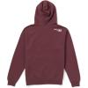 Volcom mens Pullover Logo Fleece Hooded Sweatshirt – Soft Brushed Interior, Classic Fit, Kangaroo Pocket, Ribbed Cuffs & Hem(Merlot)