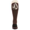 Volcom mens Synth Medium Weight Snowboard Sock(Brown S3)