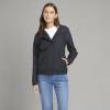 Volcom womens Enemy Stone Hooded Zip Front Windbreaker Jacket(Black 1)