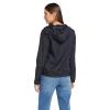 Volcom womens Enemy Stone Hooded Zip Front Windbreaker Jacket(Black 1)