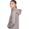 Volcom womens Enemy Stone Hooded Zip Front Windbreaker Jacket(Gunmetal Grey)