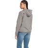 Volcom womens Enemy Stone Hooded Zip Front Windbreaker Jacket(Gunmetal Grey)
