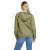 Volcom womens Enemy Stone Hooded Zip Front Windbreaker Jacket(Moss)