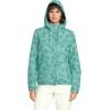 Volcom womens Enemy Stone Hooded Zip Front Windbreaker Jacket(Stormy Blue)