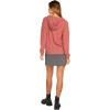 Volcom womens Lil Zip Up Hooded Fleece Sweatshirt(Rosewood)