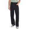 Volcom Mens Billow Loose Fit Baggy Denim Jeans – Relaxed Vintage Style, Soft Cotton Denim, Wide Leg(New Black)