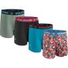 Volcom Mens Boxer Briefs 4 Pack Poly Spandex Performance Boxer Briefs Underwear(Multicolored/Light Blue/Black/Light Green)