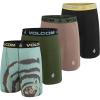Volcom Mens Boxer Briefs Poly Spandex Performance Boxer Briefs Underwear(Celeste/Green/Champagne/Black)