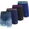 Volcom Mens Boxer Briefs Poly Spandex Performance Boxer Briefs Underwear(Navy/Navy/Black/Blue)